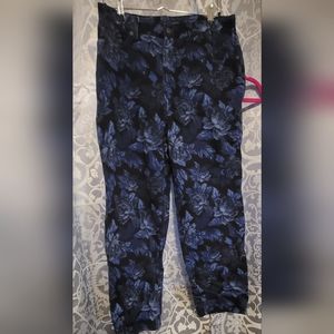 Floral Pattern Jeans